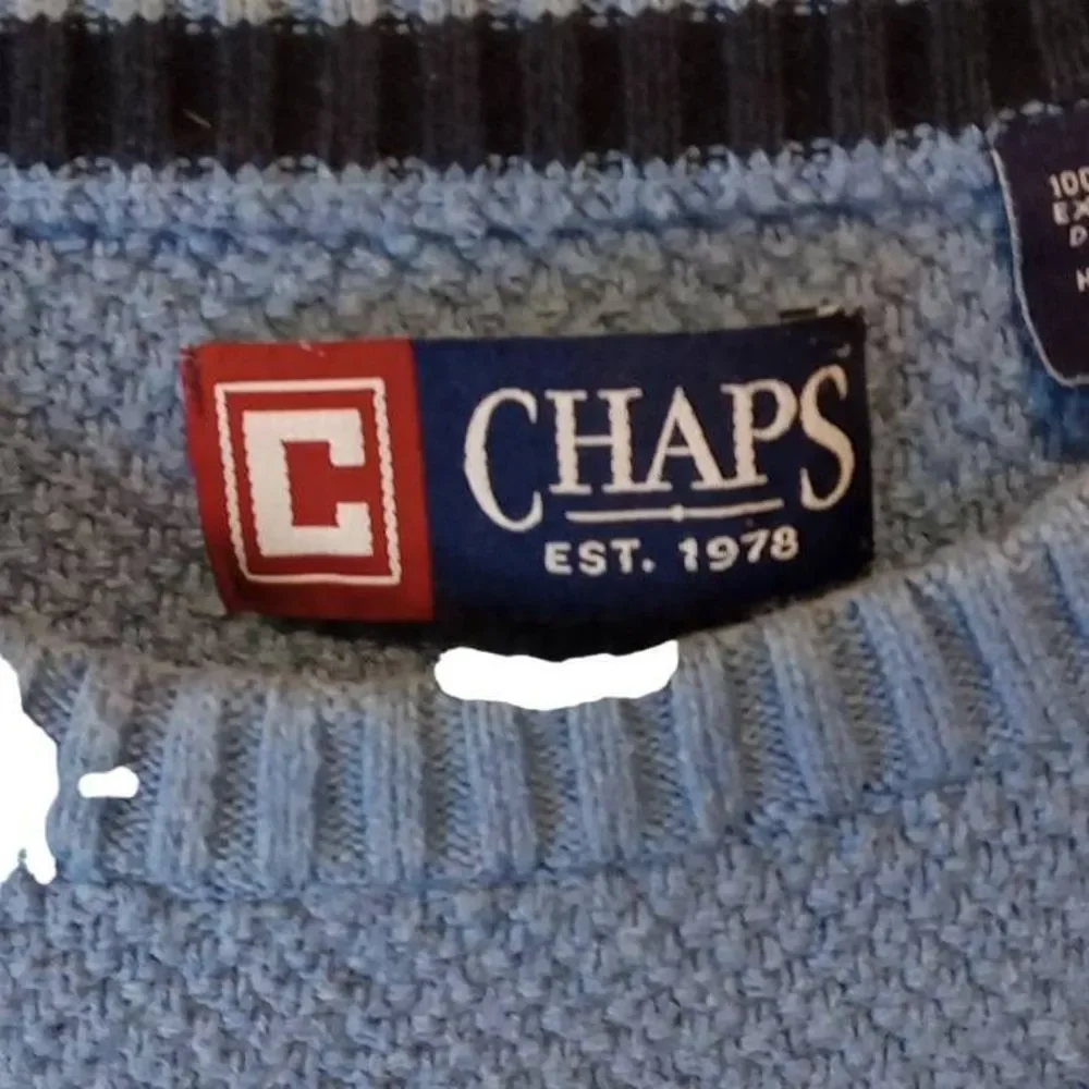 Vintage Polo Ralph Lauren Pull Over Crew Neck Sweater Blue Men's XL‎